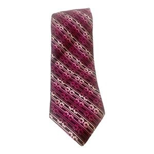 R5 Ted Baker Mens Silk Tie Circles Flowers Pink